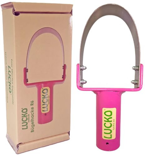 LUCKO Bügelhacke R6 Gartengeräte Unkraut Entferner Gerät Garten Gadgets Hacke Gartenzubehör Gartenhacke Gartenkralle Unkrautstecher für langem Stiel