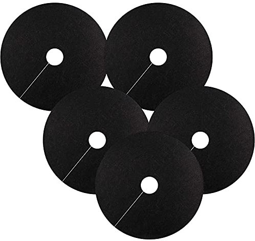 Tiardey Lot de 5 Anneaux de paillis d'arbre Non tissés de 20,4 Pouces-Tapis Protecteur d'arbre dégradable,réutilisable pour la Protection des Racines Contre Les Mauvaises Herbes