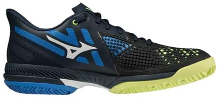 Mizuno Wave Exceed Tour 5 CC, Scarpe da Tennis, Total Eclipse/NeoLime/Super Sonic, 44.5 EU