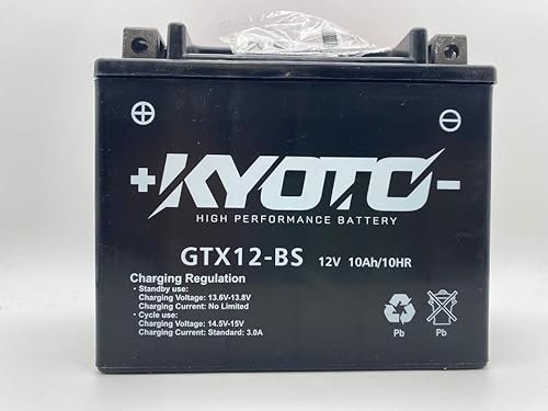 Kyoto Batterie GTX12-BS | Batterie de rechange moto pour Kymco X Citing 250 2005-2010