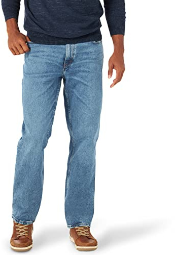 Lee Men's Legendary Relaxed Fit Jean, True Blue, 40W x 34L