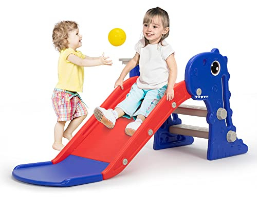 Nyeekoy 3 in 1 Toddler Slide Indoor & Outdoor Playground