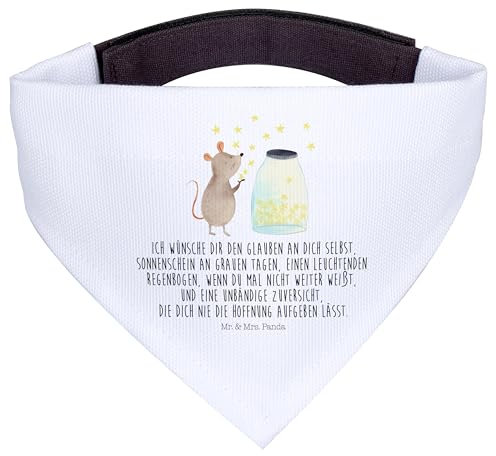 Mr. & Mrs. Panda Hundehalstuch L Maus Sterne - Geschenk, Hundeschal, Taufe, Schwangerschaft, Geburt, Geburtstag, Halstuch Für Hunde, Lustige Sprüche, Bandana, Schal, Hund