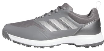 adidas Uomo Tech Response SL 3.0 Wide Golf Shoes, Grey Four/Silver Metallic/Solar Gold, 45 1/3 EU