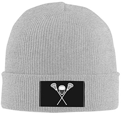 874 Wintermützen, Lacrosse-Zeichen Grobstrick Beanie Strickmütze Einstellbare Beanie Winter Mütze Unisex Für Skifahren Sports Damen