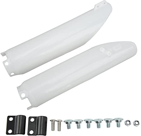 TKSE Protector de Horquilla Moto, 2 Piezas ABS Protector de Amortiguador de Horquilla de Motocicleta Reemplazo con Accesorios de Tornillos para CR125R CR250R CRF450R