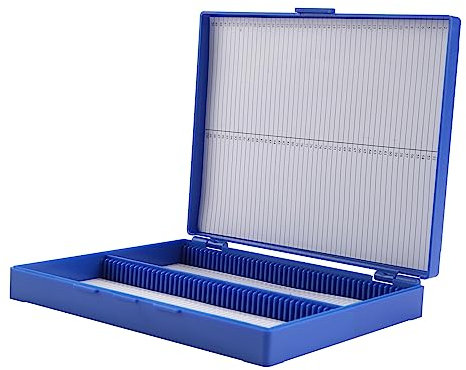 Tsadeer Royal Blue Kunststoff Rechteck Halten 100 Micro Slide Objektträger Box