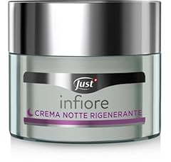 Just - Crema Viso InFiore Notte Rigenerante 50 ml Compatta e Tonica Con Lavanda Selvatica Stella e Rosa Alpina