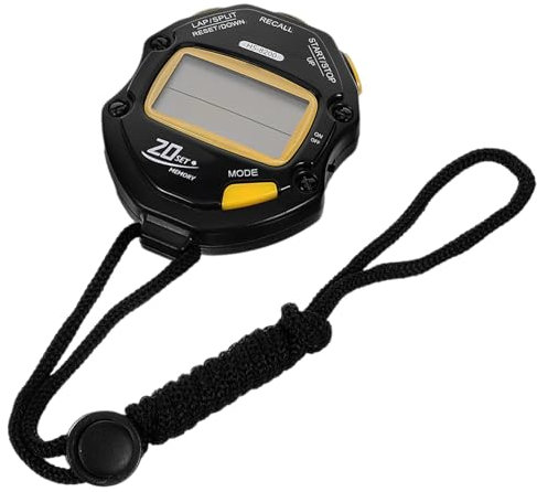 PAMINGONO Cronómetro Digital Portátil Temporizador y Cronómetro para Deportes y Competiciones Fácil De Usar