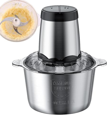 Picadora De Carne Eléctrica - Procesador De Alimentos 3L, Potente Motor 300W | Picadora desmontable, protección contra sobrecalentamiento, picadora eléctrica de alta eficiencia, aparato de cocina para