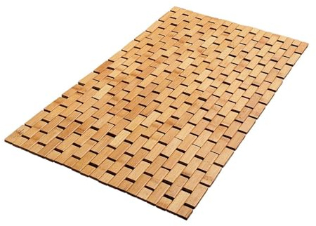Sharplace Tappetino in bambù per bagno, accessorio per vasca e sauna, 50x70 Cm