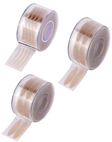 Cinta Adhesiva Invisible para Doble Párpado, 3 Rollos, Fibra