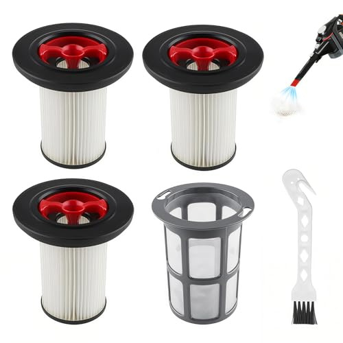 3+1 Ersatzfilter kompatibel mit Bosch Unlimited Gen2 Serie 8 Staubsauger | Wiederverwendbar HEPA Filter kompatibel mit Bosch 12036642,12023349, mit 1 Stück Filterabdeckung und 1 Reinigungsbürste