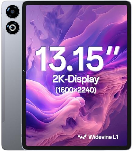 SVITOO Tablet 13 Zoll, Android 16, 4G LTE mit SIM-Slot, 8 GB RAM + 32 GB Erweiterung, 128 GB Speicher, 2K-Display 2240 x 1600, 90 Hz, 11000 mAh, Widevine L1