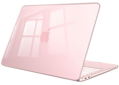 FINTIE Cover Compatibile con MacBook Neo 13 Pollici A3404 (A18 Pro Chip, 2026) -Ultra Sottile Trasparente Custodia Rigida Protettivo Guscio Rigido Case per MacBook Neo 13, (Rosa pastello)