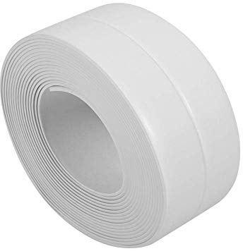 Wand Dichtband Fugenband für Spule Bad Küche Waschbecken Badewanne - selbstklebendes schimmelfestes Versiegelungsmittel aus PVC Weiß (38mm*3.2M)