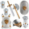Dress Up America Knight Armor ensemble for Kids - Bouclier médiéval et casque Playset - Royal Knight Dress Up For Boys