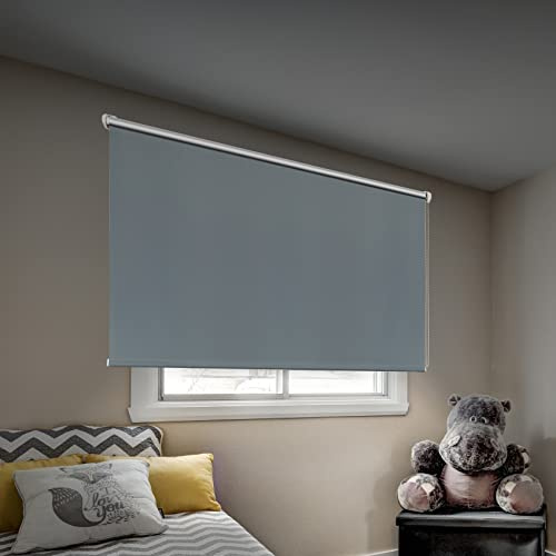 Tende a rullo per interni senza forare oscuranti a vetro finestra Diversi modelli e dimensioni Tenda a rullo senza foratura da interno per finestre STORESDECO Oscurante Argento 150x180 cm