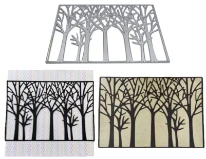 Sredwtk Baum Stanzschablonen Weihnachten Stanzbögen Prägeschablone Silber Stanzformen Stanze für DIY Scrapbooking Basteln Fotopapier Journaling Cutting Dies
