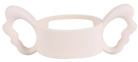 MOLUCKFU Silikon Flaschengriff 6cm Extra Breit Für Babyflaschen Mit Ergonomischem Doppelgriff Hitzebeständig Bis 220 °c Geeignet Für Babys Und Kleinkinder