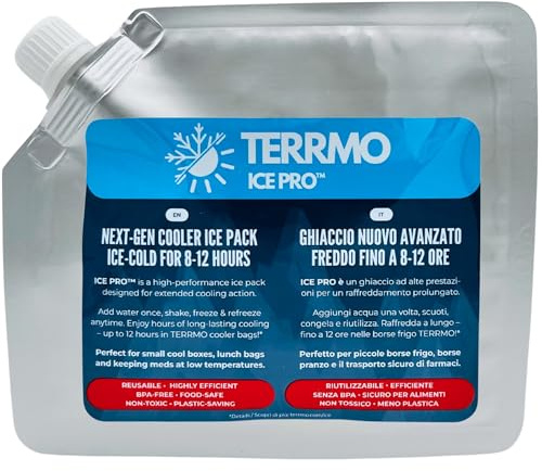 ICE PRO™ Mattonelle Ghiaccio per Frigo Portatile e Borsa Frigo | Lunga Durata fino a 24–72h | Siberini, Elemento Refrigerante, Blocchi Ghiaccio Sintetico Riutilizzabile | Grande & Mini | 1–4 Pz.