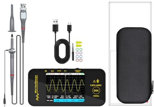 Handheld Digital Oscilloscope 3.2 in LCD Screen 10MHz Bandwidth Easy Carry Tester for Automotive &