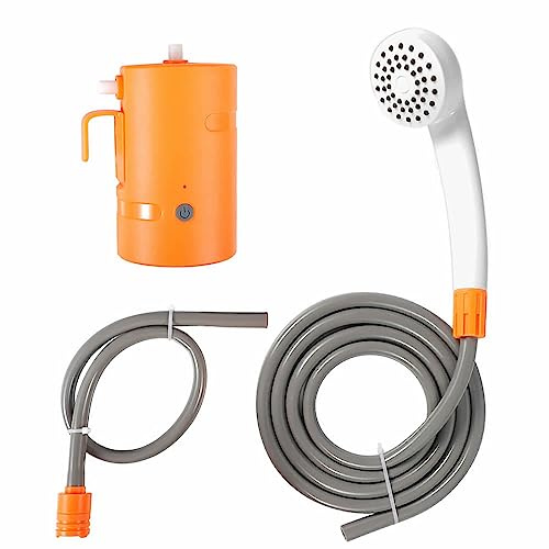 Portable Camping Shower, Rechargeable Battery Operated Handheld Showerhead with LED Lights - Ideal for Outdoor Use, Car Cleaning, Pet Washing, Beach and Garden Activities