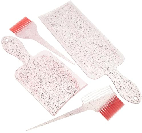 Genérico Kit de Tinte para Cabello Brocha Peine y Paleta para Mechas Reutilizable y Resistente Adecuado para Uso Casa y Salones de Belleza
