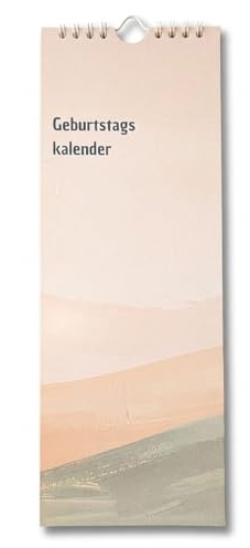 Geburtstagskalender jahresunabhängig, Wandkalender immerwährend | Kompaktes & schmales Design (10,5 x 29,7 cm) | Kalender undatiert - in verschiedenen Designs verfügbar (Minimal, schmal)
