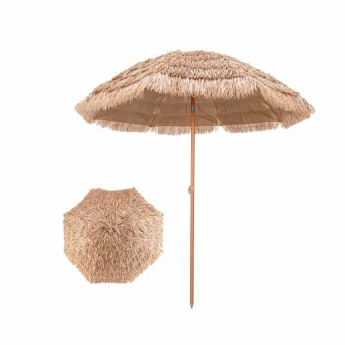 YPAPBHT Ombrellone Simulato In Paglia, Ombrellone Da Spiaggia All'aperto, Di Grandi Dimensioni, Può Ruotare Di 360 Gradi, Adatto A Giardini, Terrazze E Piscine.(200cm)