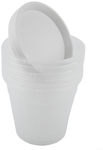 Vasi trasparenti per orchidee affidabili per radici per radici, fori di drenaggio migliorati per il flusso d'aria per interni ed esterni, africani (16 cm)
