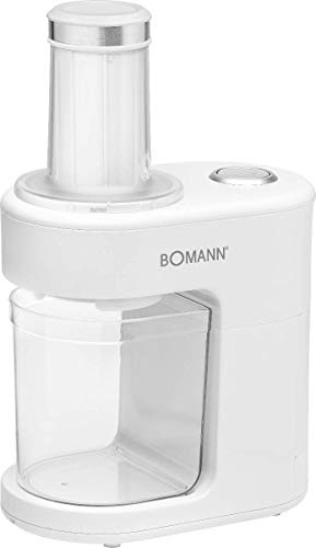 Bomann ME 470 CB électrique-80 W-Blanc Coupe legumes en spirale électrique, Blanc