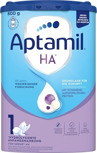 Aptamil HA 1 – 800g – Anfangsmilch von Geburt an – Palmölfrei