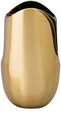 REAL VOTIVA FONDERIE D'ARTE Portafiori in Bronzo - Linea Olla (cm 13, a Parete, Interno plastica) [P.03.1262/13/PL]