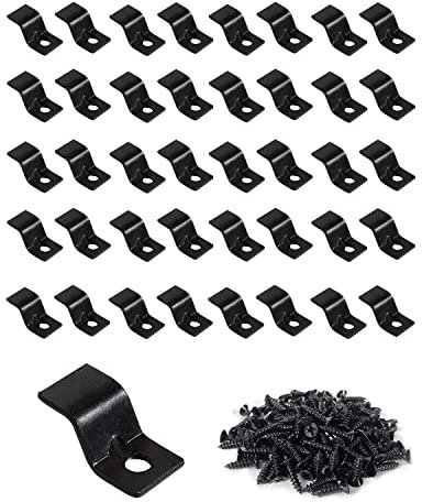 Tischbefestigung, Z Clips für Tischplatten, 40 Packungen (schwarz)