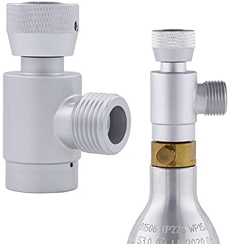 CDIYTOOL Soda Stream Adapter, W21.8-14 to TR21-4 Aquarium Cylinder Refill Soda Stream Adapter with Accessories, Refill Soda Stream Converter for Aquarium Cylinder