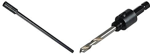 Starrett A5 12-inch/300mm Arbor Extension for 13mm Chuck & A1 Arbor Fits Hole Saws 14-30mm 9/16-inch - 1.3/16-inch and Shank Size 8.75mm 11/32-inch Hex