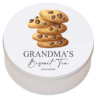 ukgiftstoreonline Personalised Grandma's Biscuit or Cookie Storage Gift