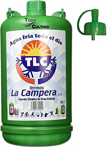 Garrafa isoterma la Campera 2 Litros con canilla. Bidón térmico y pastico aislado