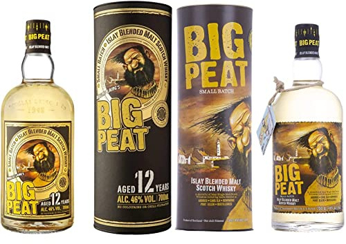 BIG PEAT 12 ans - Blended Whisky - 46% Alcool - Origine : Ecosse/Islay - Bouteille 70 cl & Blended Whisky Écossais - 46% Alcool - Origine : Ecosse/Islay - Bouteille 70 cl