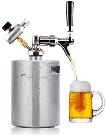 Eiseimer Edelstahl Bierfass Große Kapazität EIS Eimer Geeignet for Outdoor Getränk Saft Bar Party Outdoor Bar Counter Eiskübel Sektkühler