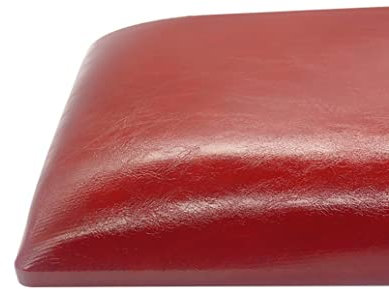 KLZUOPT Esszimmerstuhlauflage, rutschfeste Stuhlauflage, Leder, Schwamm, Stuhlkissen, Heimbüro, Restaurant, Kartensitz, Barhocker, solides Sitzkissen (Farbe: Kirschrot, Größe: 20 x 30 cm)