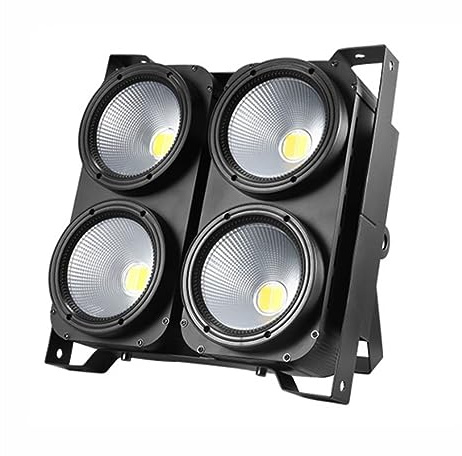 Lumières stroboscopiques Dj, Disco Night Maker, 4x100W COB Public Lumière 4 Yeux COB Blinder Lumière En Option Contrôle LED Individuellement for Disco Party Concert Facile à installer, avec des couleu