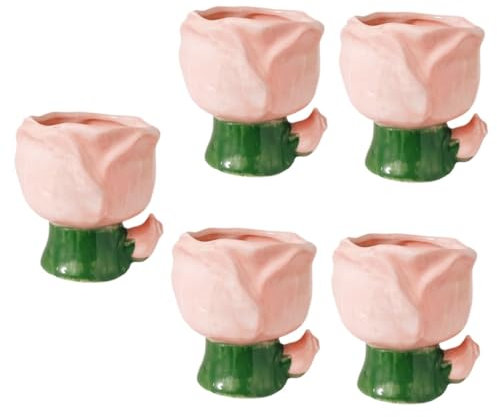 Ciieeo 5stücke Ceramic Makeup Brush Holder Eleganter Kosmetik Organizer Für Pinsel Und Stifte Dekorativer Aufbewahrungstopf Für Schminktisch