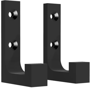Miraram 3D Objects Kleiderhaken für Akustikpaneele zum Aufhängen von Jacken, Mützen, Schals und anderer Kleidung | 2 Stück | Wandmontage mit Bohrung (15 mm, Einzelhaken)