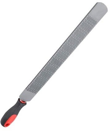 Qurygin Escofina para cascos, para cascos - para pezuñas de cerdo de doble cara, escofina para cabra con mango de goma - de escofina para herrador, escofina de cabra, de pezuñas de cerdo para pezuñas