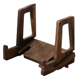 HYKJCSS Buchständer Buchhalter Hölzernes Rezept-Bücherregal, Bilderrahmen-Unterstützung, Tablet-Unterstützung, Porzellan-Tellerhalter Kochbuchhalter