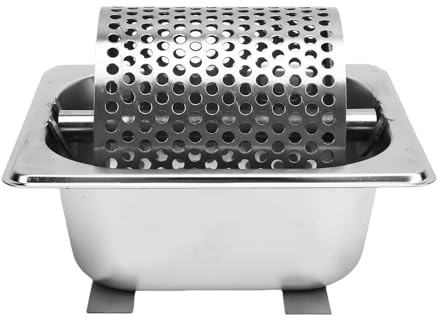 TOPINCN Rodera de Mantequilla Roller Pan Rueda de Mantequilla 304 Dispensador de Mantequilla de Acero Inoxidable para la Corteza Dorada Extienda la Parrilla de Cocina Hamburguesas BBQ
