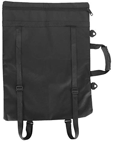 SHUAIGUO Multifunktional Tragbarer Zeichenbrett wasserdichte Tasche, A3 -Maler -Rucksack, Verstärkte Gurte, Reißverschluss aus Edelstahl, Exquisite Schnalle, Hochwertige Materialien (8k Schwarze
