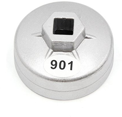 LDEXIN Ölfilterschlüssel, 65 mm, 14 Rillen, Modell 901, Aluminium, Ölfilterkappenschlüssel für Big Overlord, Aeolus, Camry, Nissan Bluebird, FLAT, Toyota A